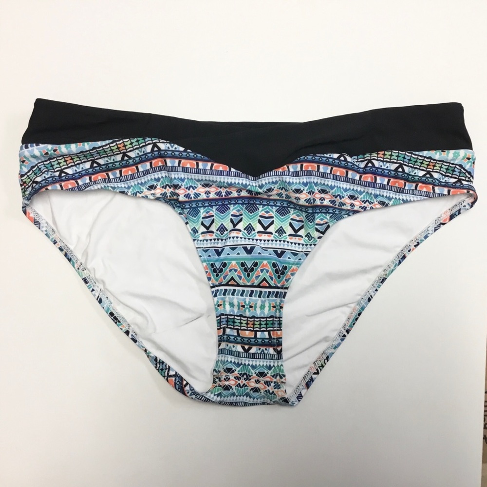 NWOT Women’s Next Splice Midrise Full Coverage Bikini Bottom - XL